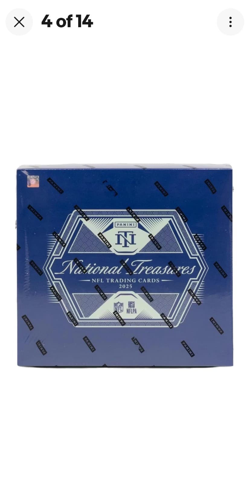 2025 Panini National Treasures Football Hobby, 4 Box Case NFL
