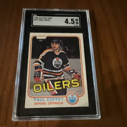 O-Pee-Chee 1981 Paul Coffey #111 Edmonton Oilers Hockey Card SGC 4.5 Vintage