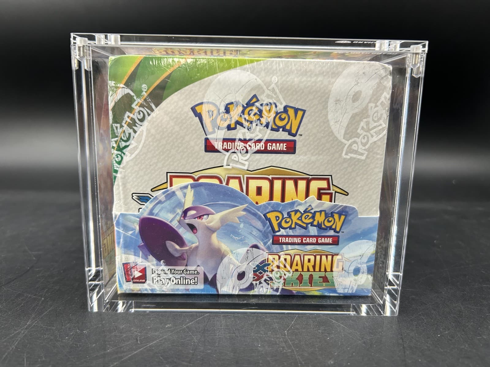 Pokemon TCG XY Roaring Skies Booster Box SEALED WITH ACRYLIC CASE