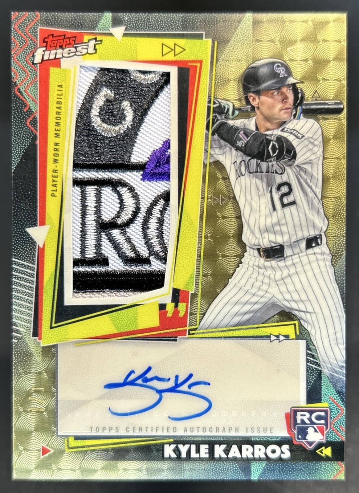 2026 Topps Finest Kyle Karros Rookie Patch Auto Refractor SuperFractor RC #1/1