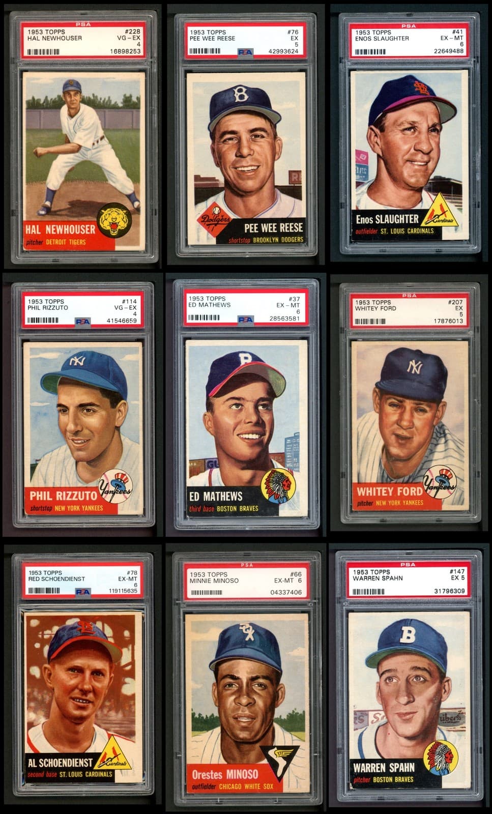 1953 Topps Baseball Complete Set 5.5 - EX+ 7308871