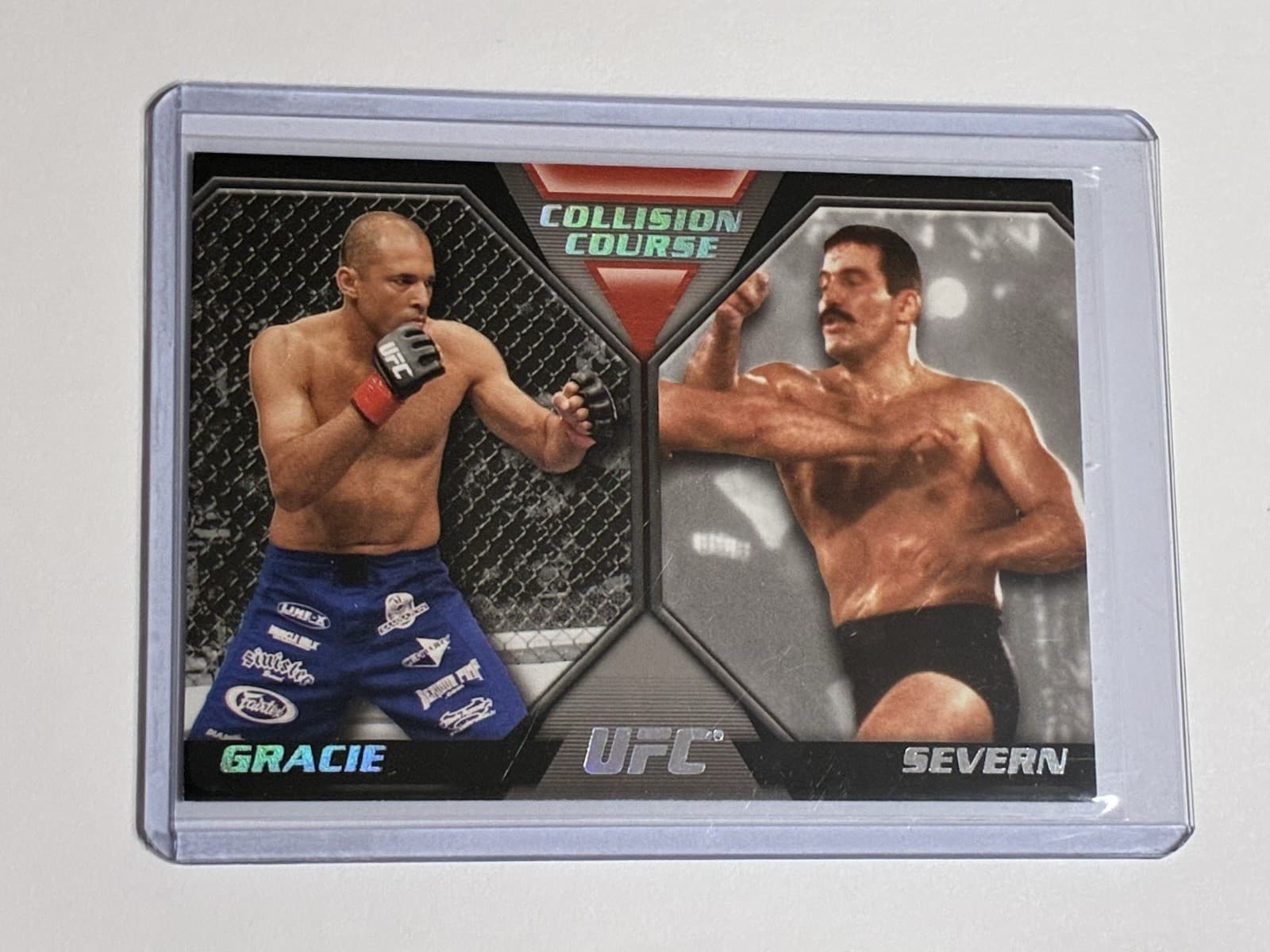 2011 Topps UFC Moment of Truth Royce Gracie D Severn 1/1 Collision Course #CC-GS