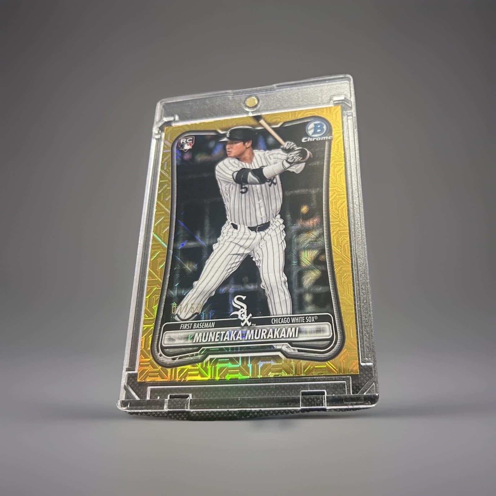 2026 Bowman chrome Rookie Munetaka Murakami Gold Mojo /50 First on Print RC