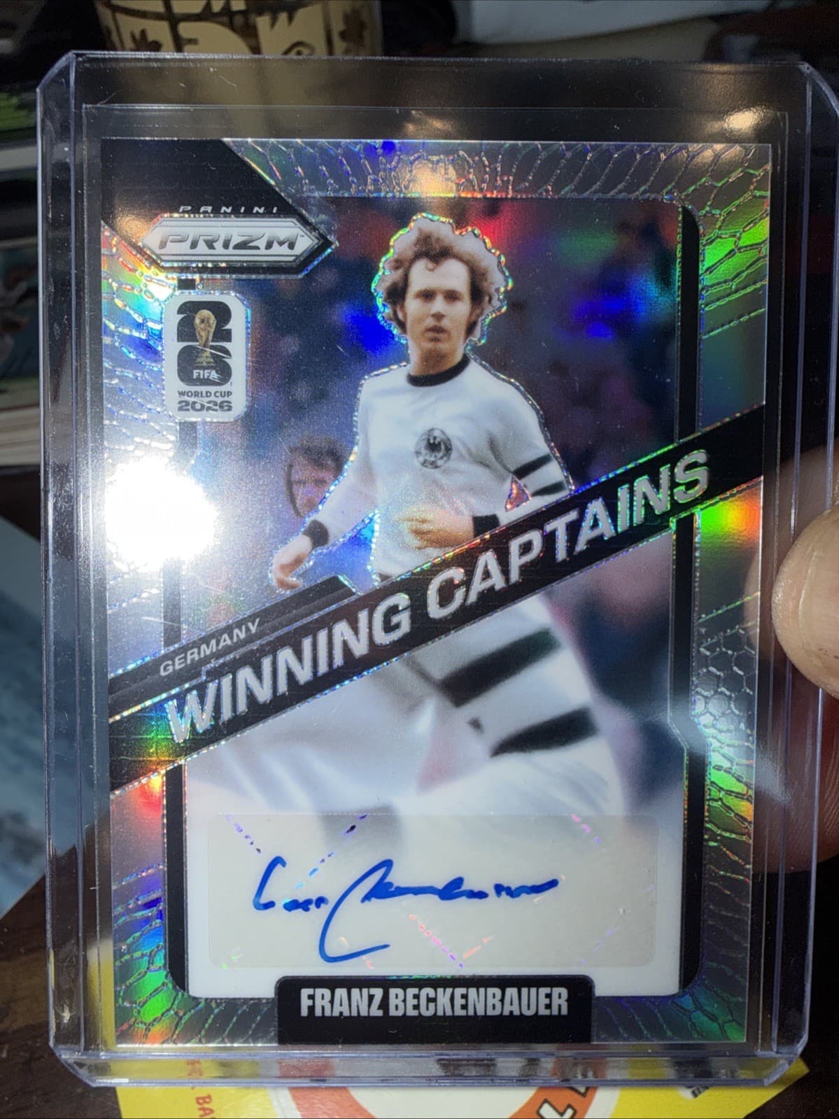 25-26 Panini Prizm World Cup Franz Beckenbauer Winning Captains Auto /40