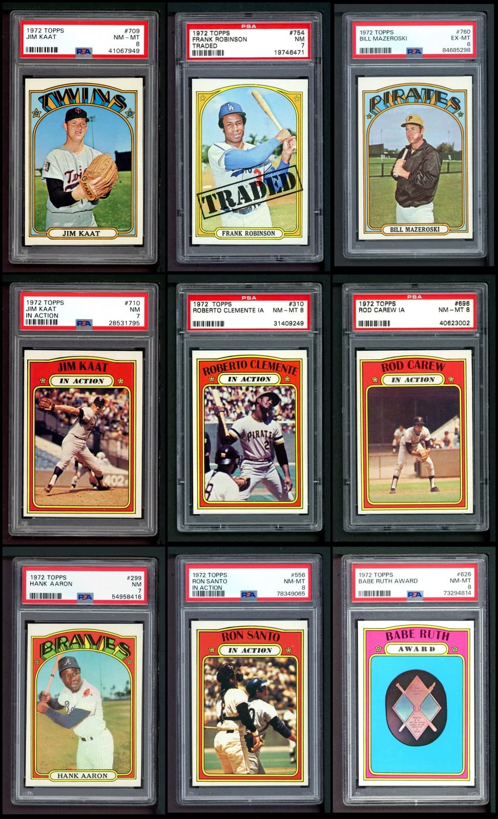 1972 Topps Baseball Complete Set 7.5 - NM+ 7301028