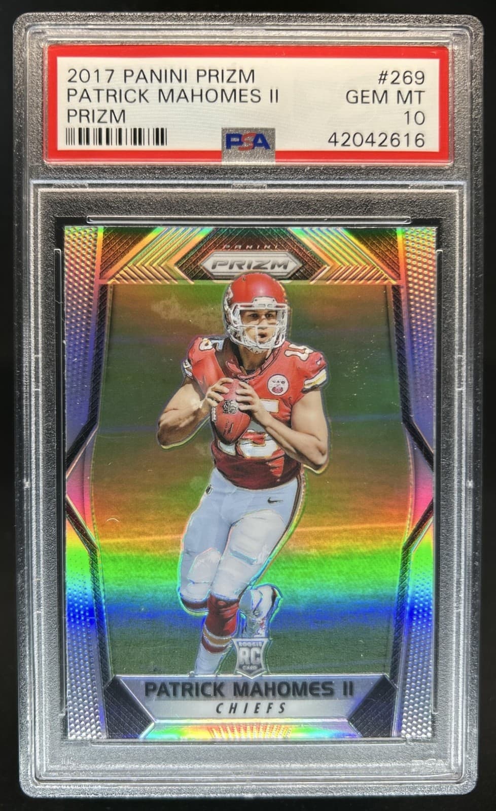 2017 Panini Prizm Patrick Mahomes II RC Rookie #269 Chiefs PSA 10 GEM MINT