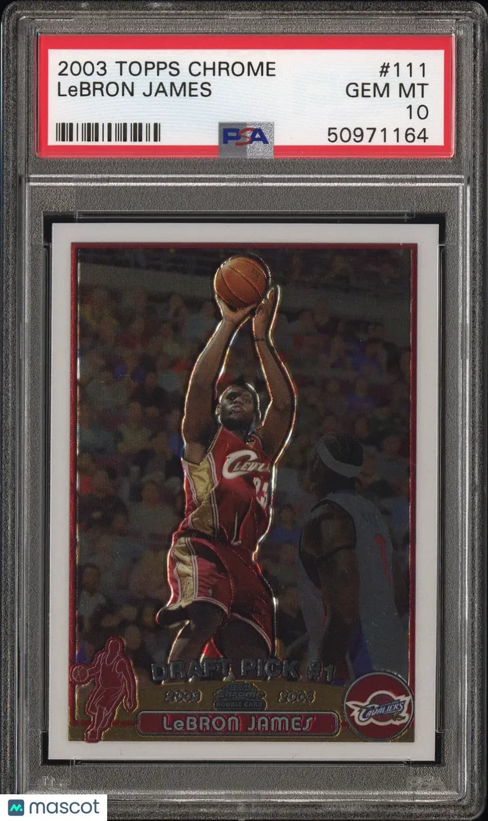 2003 Topps Chrome Basketball LeBron James RC Rookie PSA 10 #111