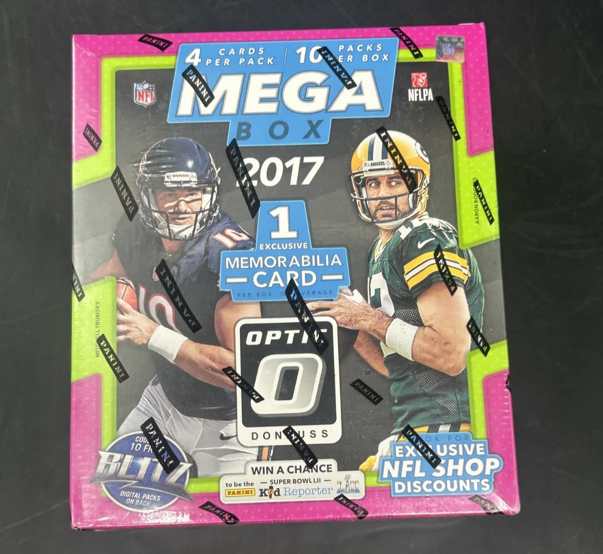 2017 Panini Donruss Optic Football Mega Box Sealed Patrick Mahomes RC Year