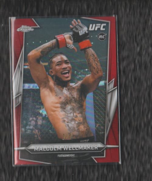 2026 Topps Chrome UFC Malcolm Wellmaker RC Red REF 1/5