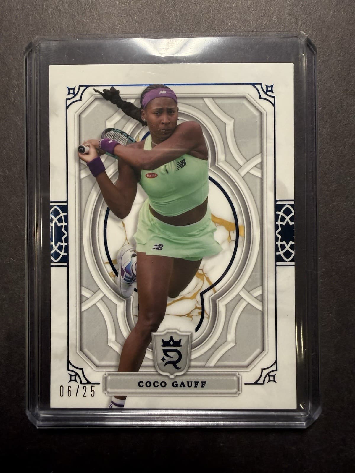 2024 Topps Royalty Coco Gauff #50 Blue /25 Tennis Card