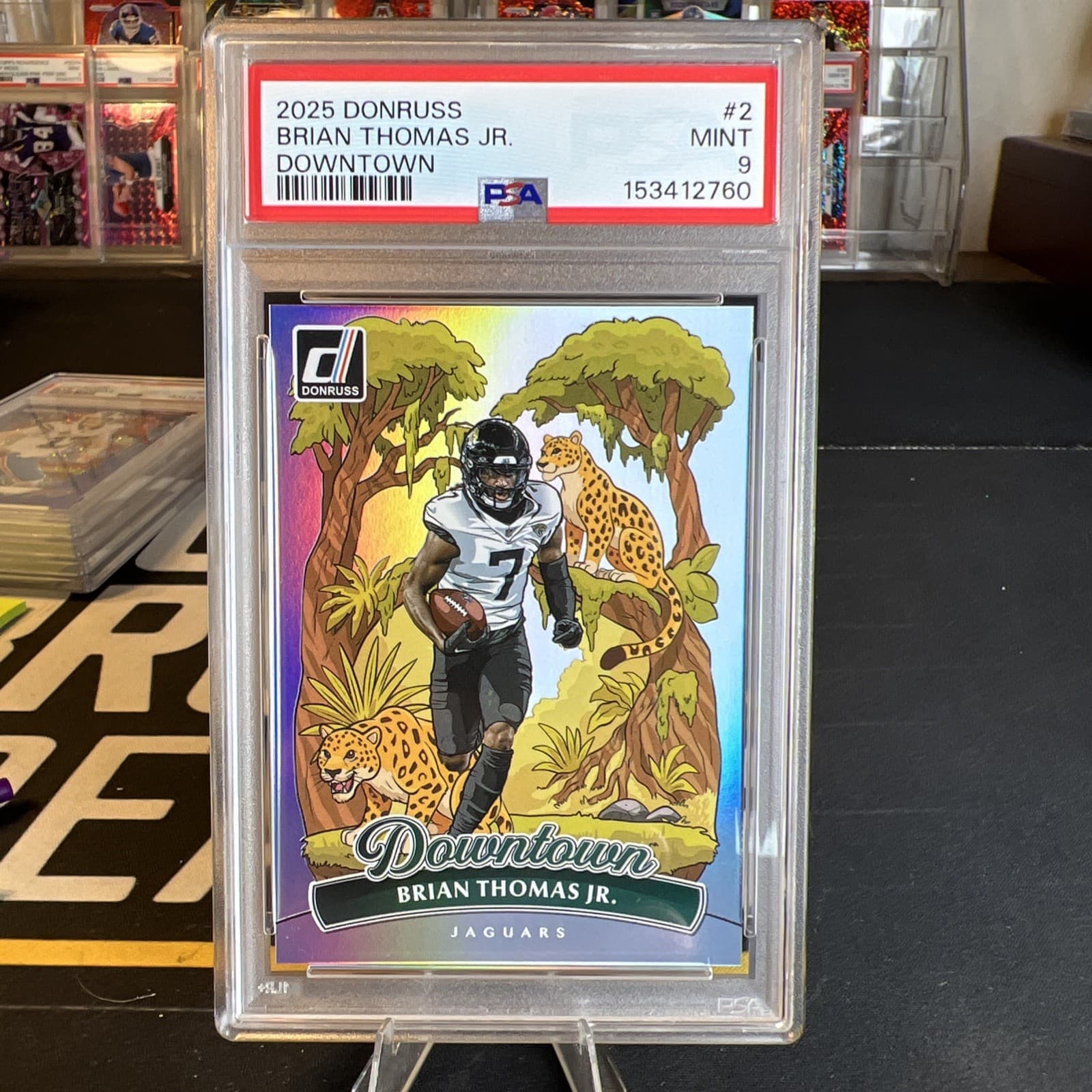 2025 Panini Donruss - Downtown! Brian Thomas Jr. #2 PSA 9🔥 