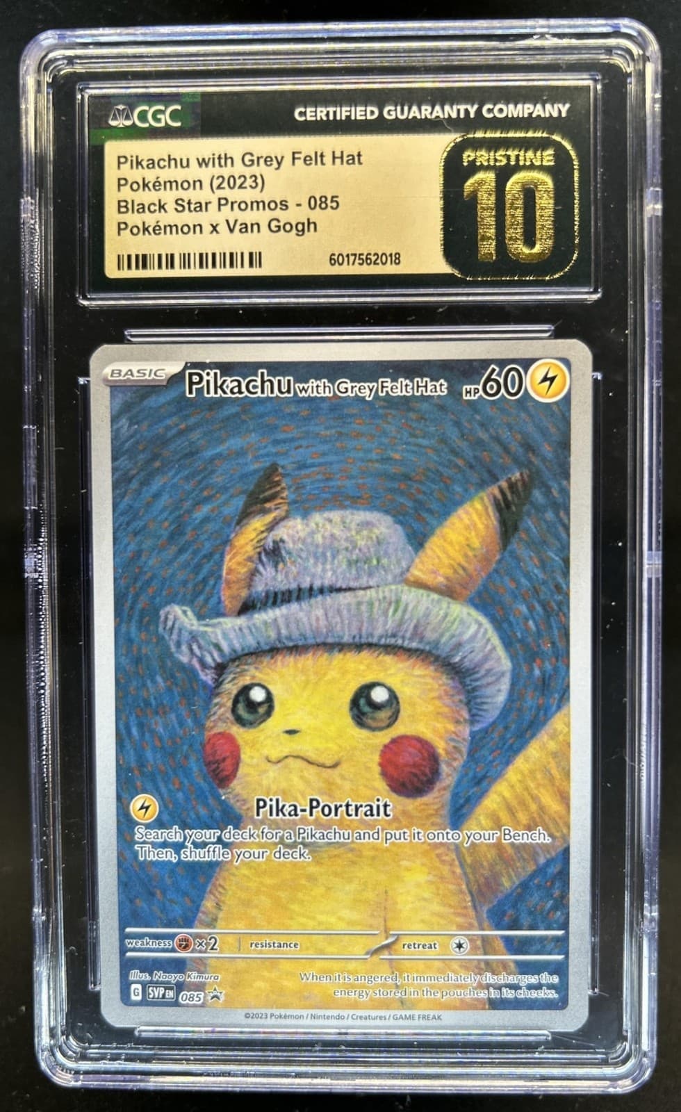 2023-25 Pokemon SV Black Star Promos Pikachu #085 CGC 10