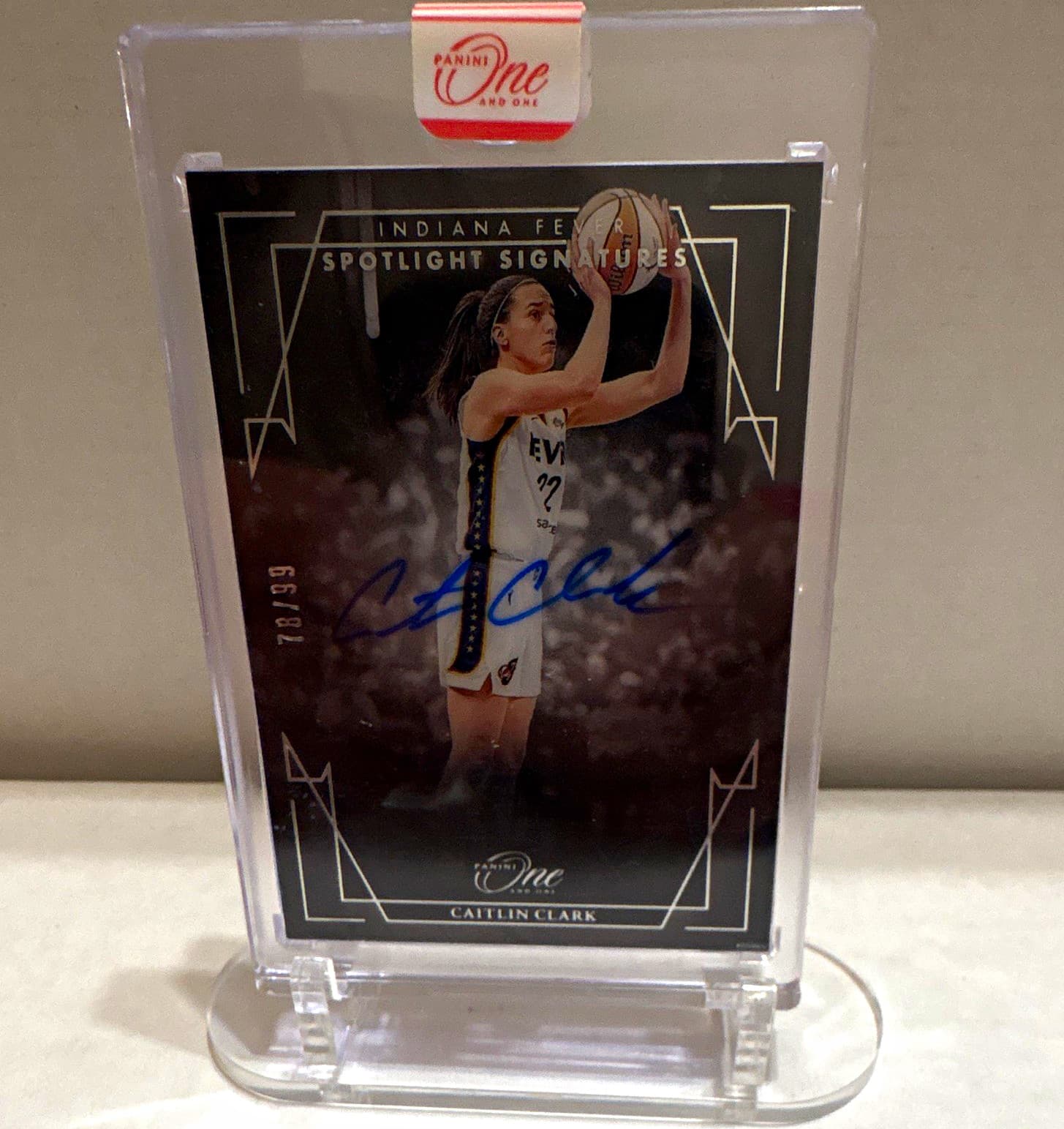 Panini 2025 One and One WNBA Spotlight Signatures Caitlin Clark Auto /99