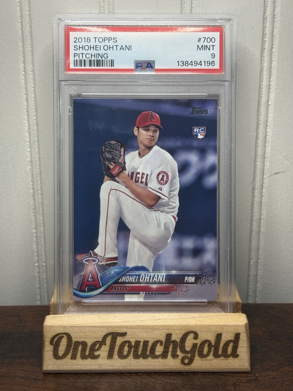 SHOHEI OHTANI 2018 TOPPS PITCHING ROOKIE Angels #700 PSA MINT 9 RC