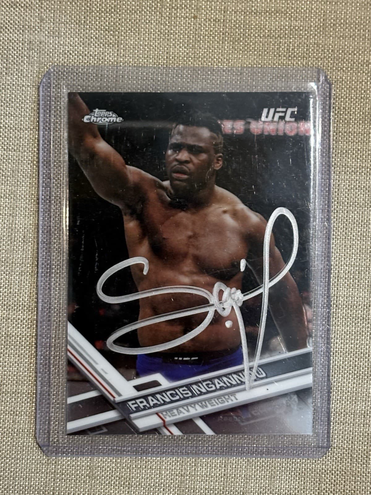 2017 Topps Chrome UFC RC Signed Auto Francis Ngannou