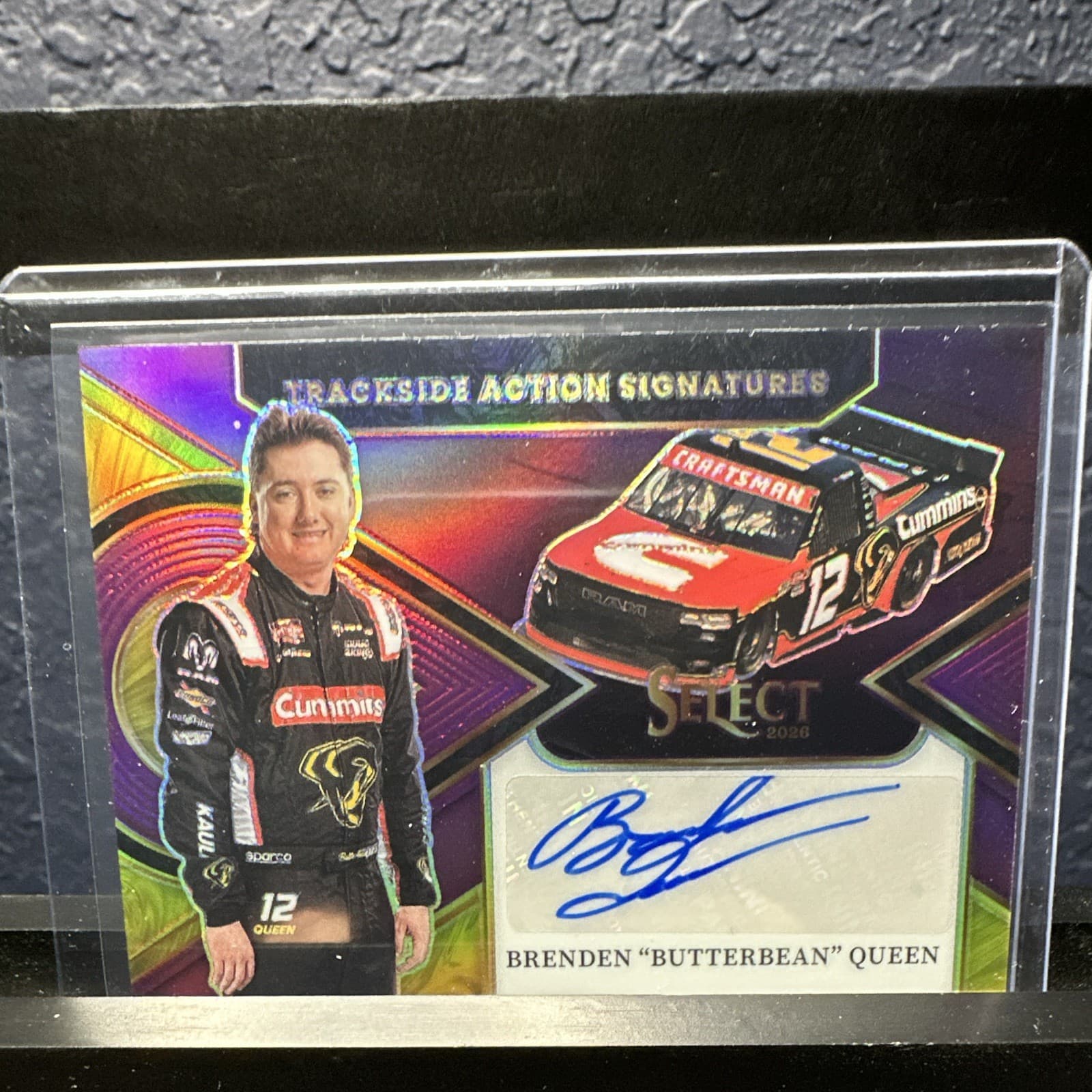 Panini 2026 Select Racing NASCAR Brenden Queen Auto TAS-BQN 48/49