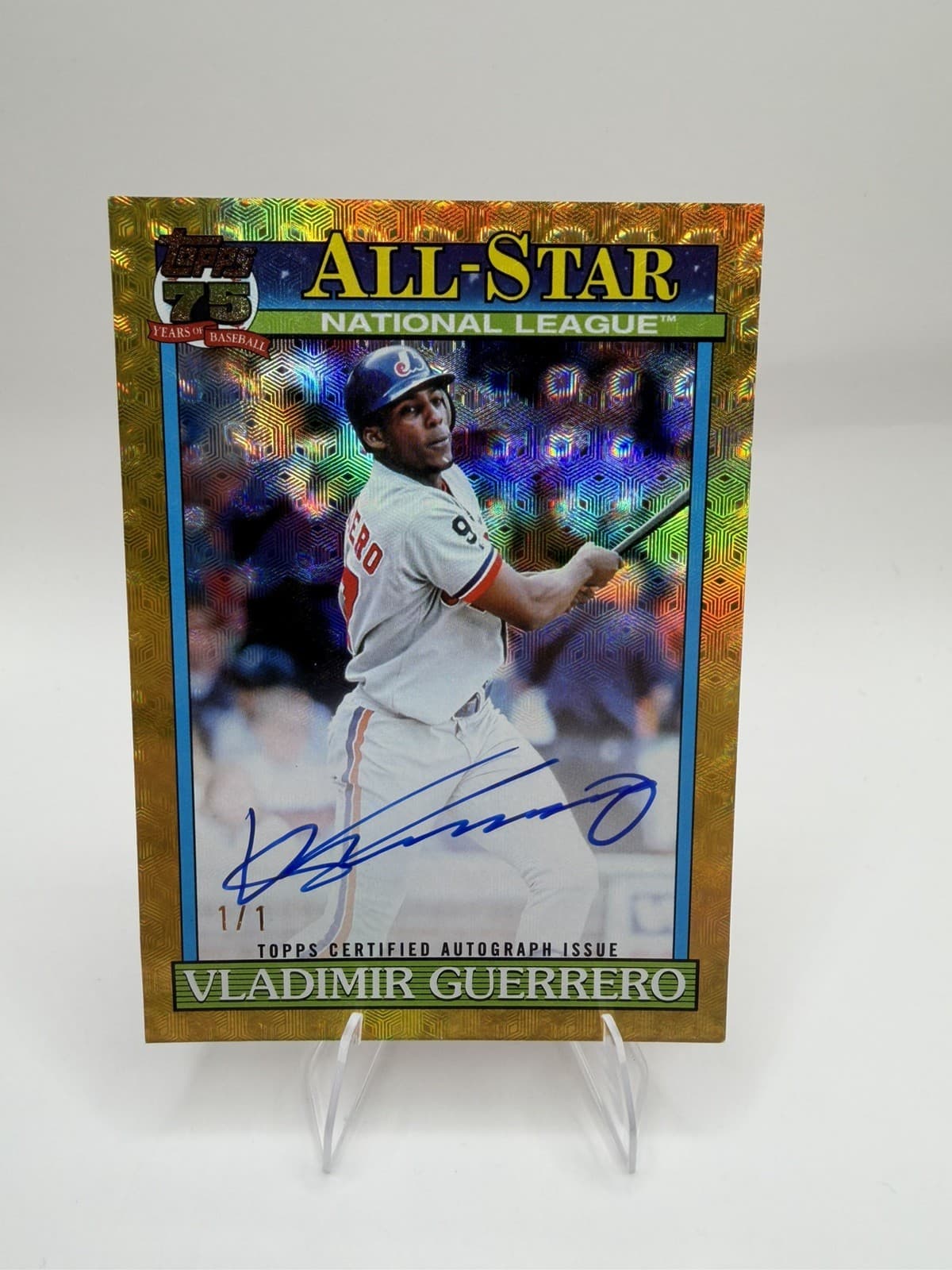 2026 Topps Series 2 1991 Topps All-Star Vladimir Guerrero Auto Superfractor 1/1