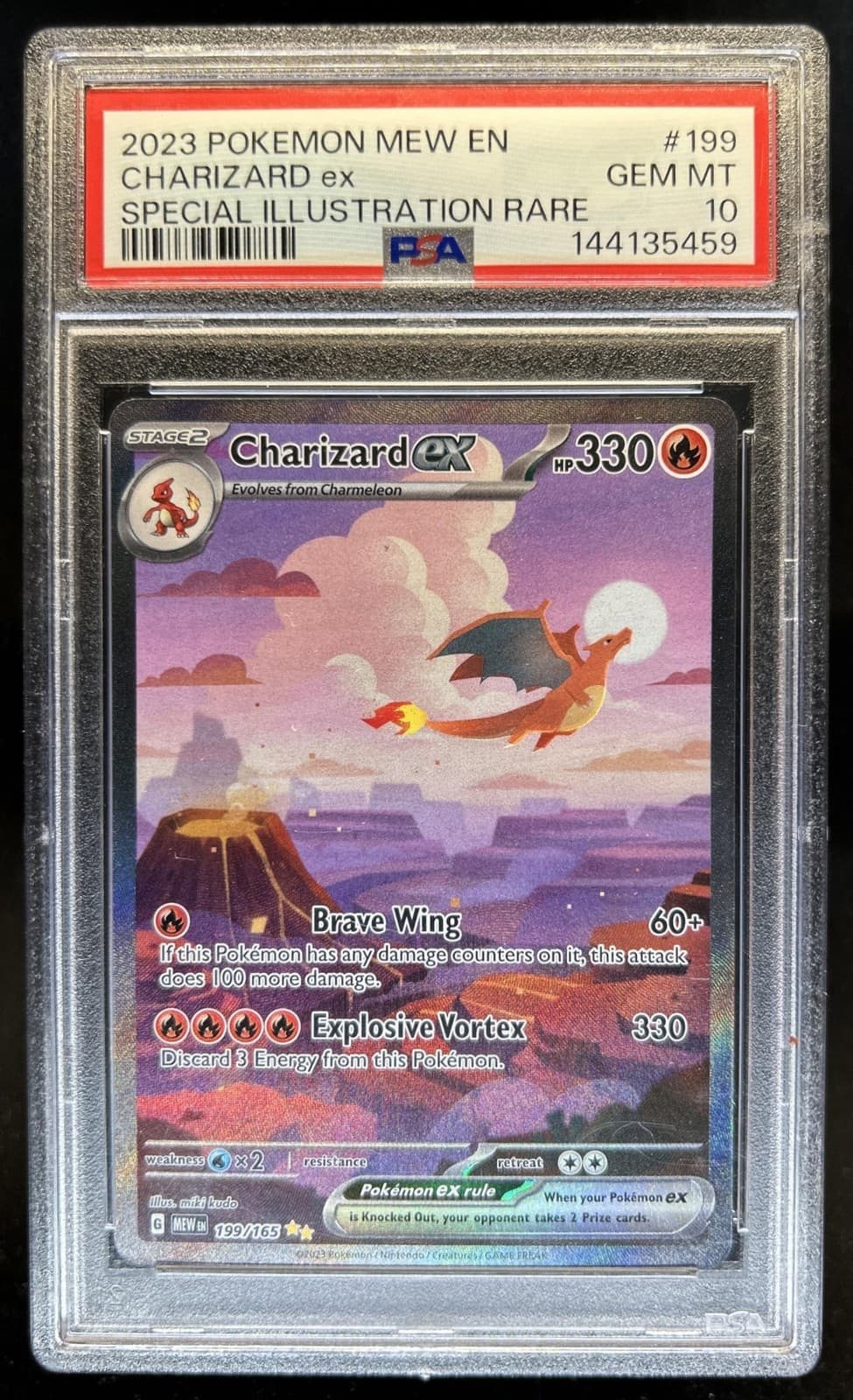 2023 Pokemon SV 151 Charizard ex Special Illustration Rare #199/165 PSA 10