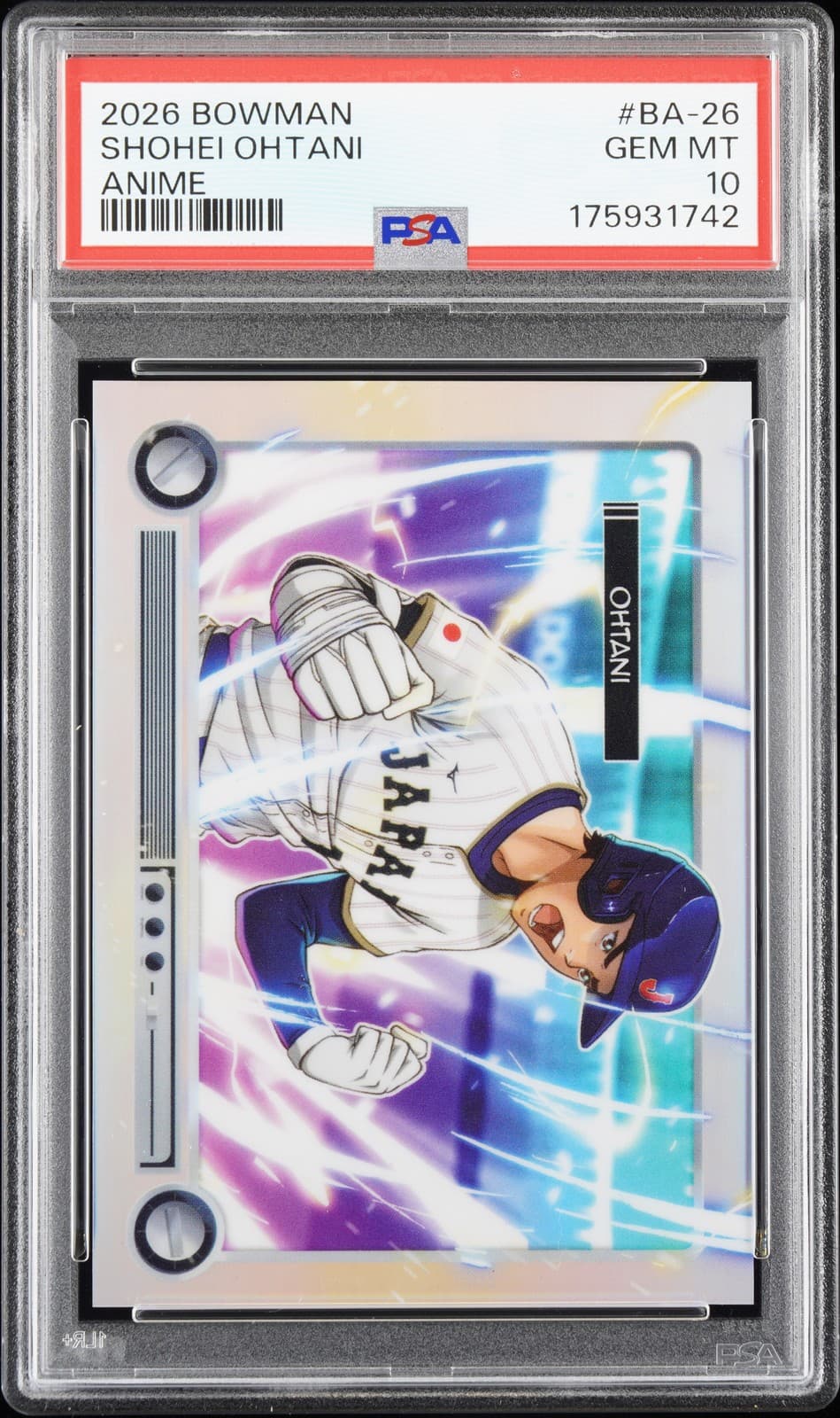 2026 Bowman Chrome Anime #Ba-26 Shohei Ohtani Psa 10