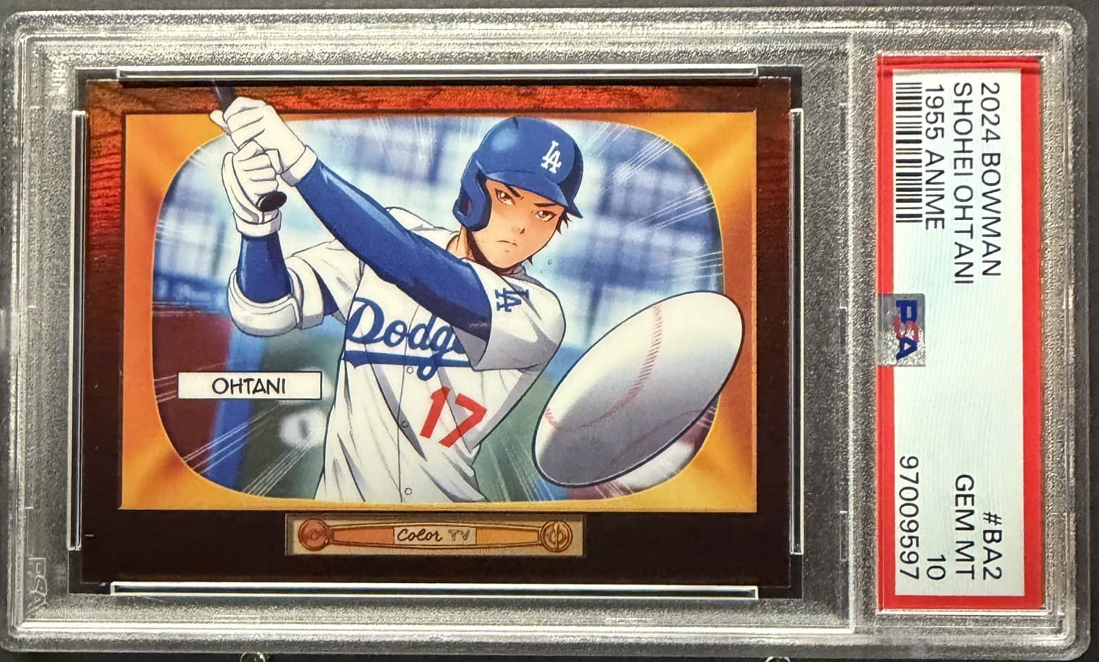 2024 Bowman Shohei Ohtani 55 Anime #BA-2 Dodgers PSA 10