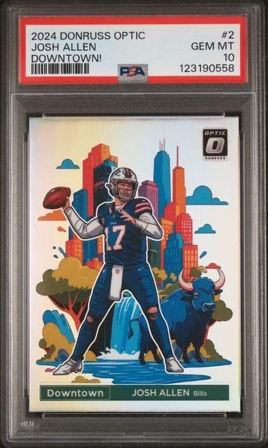 2024 Panini Donruss Optic Josh Allen Downtown #2 PSA 10