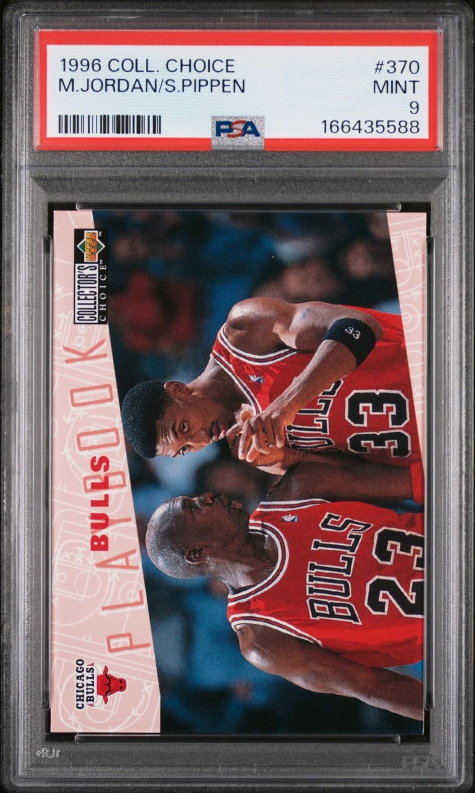 1996 Collector's Choice Michael Jordan/Scottie Pippen #370 PSA 9