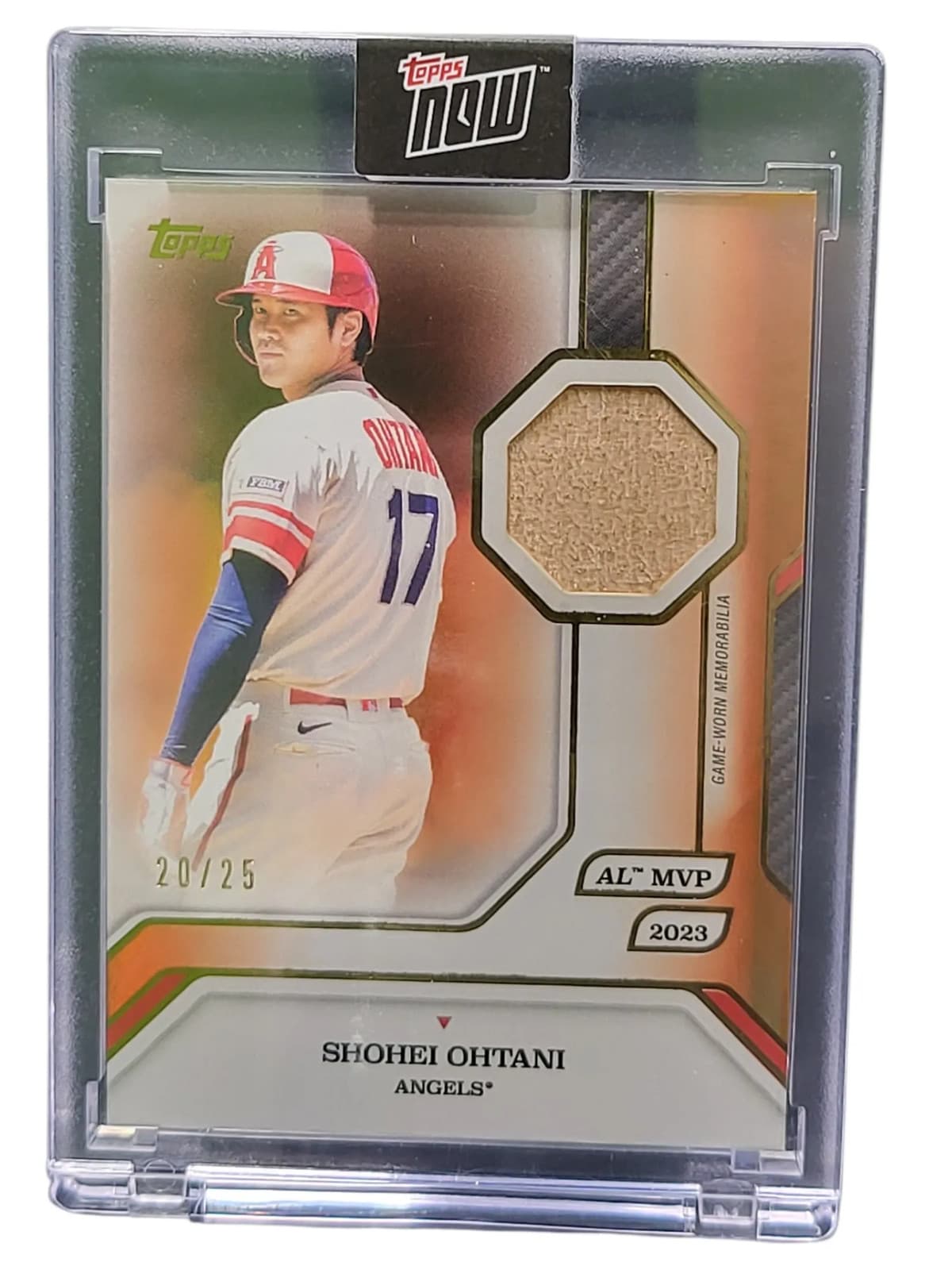 2025 Topps Now Shohei Ohtani #9-R 20/25 Game-Worn Memorabilia
