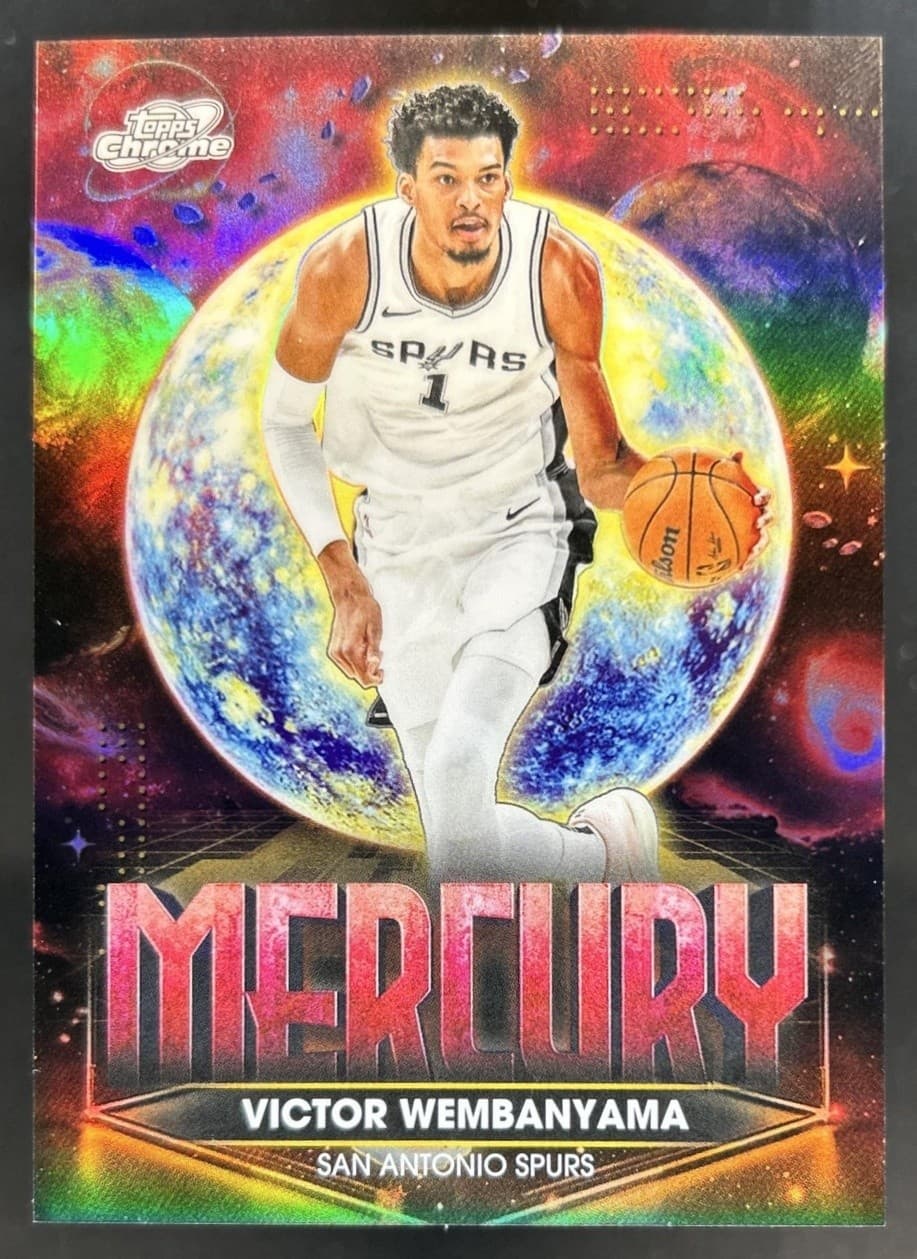 2025-26 Topps Cosmic Chrome Victor Wembanyama Planetary Pursuit Mercury #PPM-6