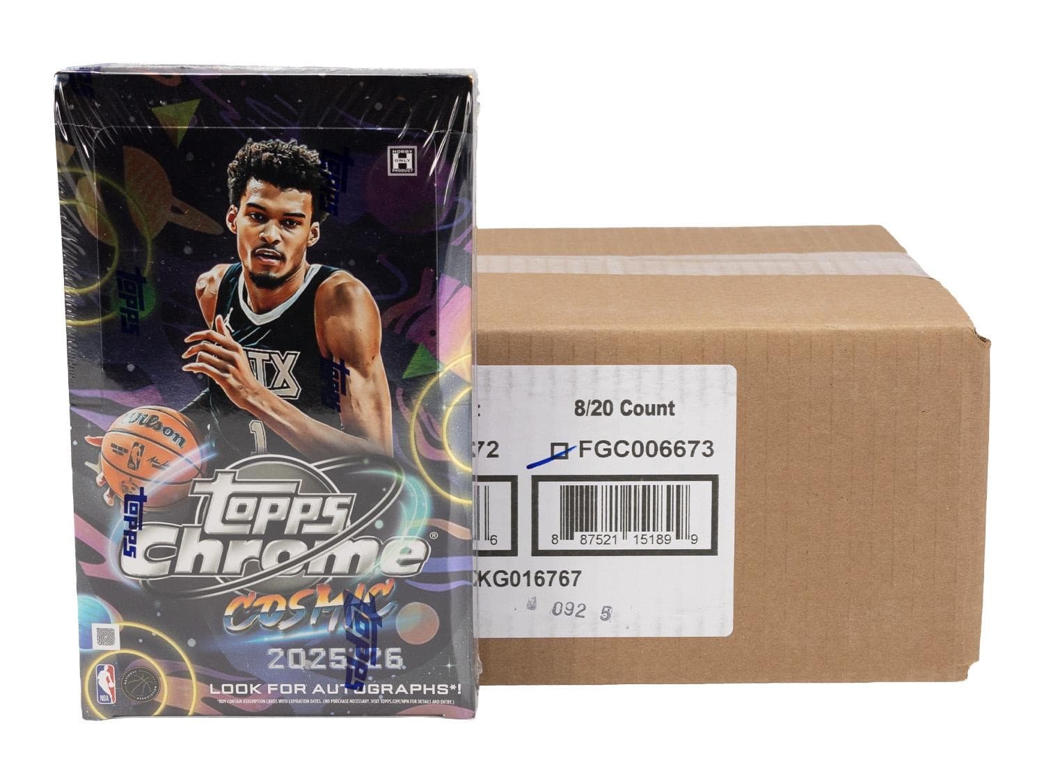2025/26 TOPPS COSMIC CHROME BASKETBALL HOBBY 8-BOX CASE