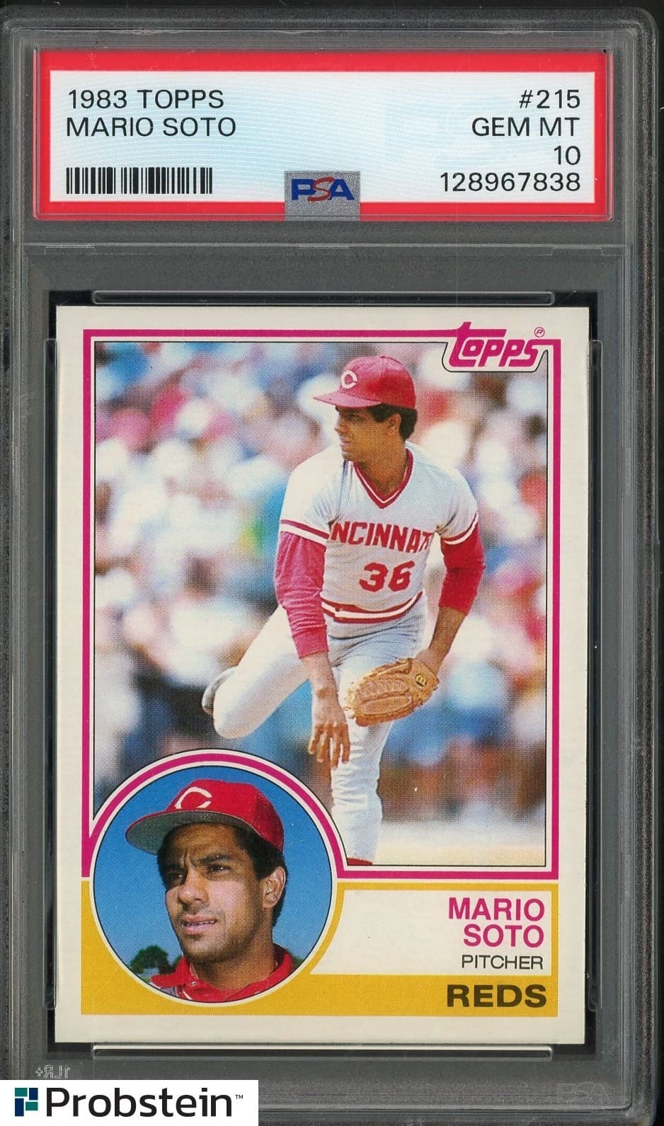 1983 Topps #215 Mario Soto Cincinnati Reds PSA 10 GEM MINT