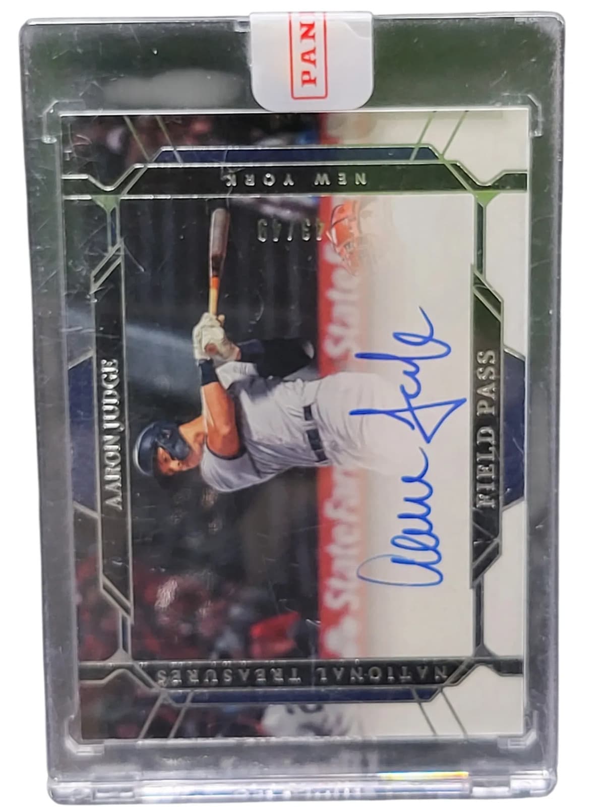 2022 Panini National Treasures Field Pass Aaron Judge #FP-AJ