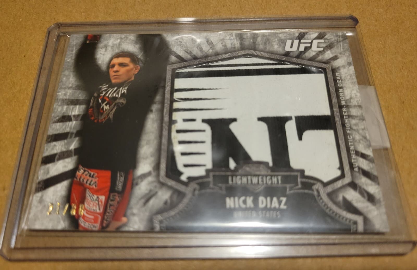 2012 Topps UFC Bloodlines Nick Diaz #FJR-ND /88 JUMBO Relic HOF MMA LEGEND GOAT