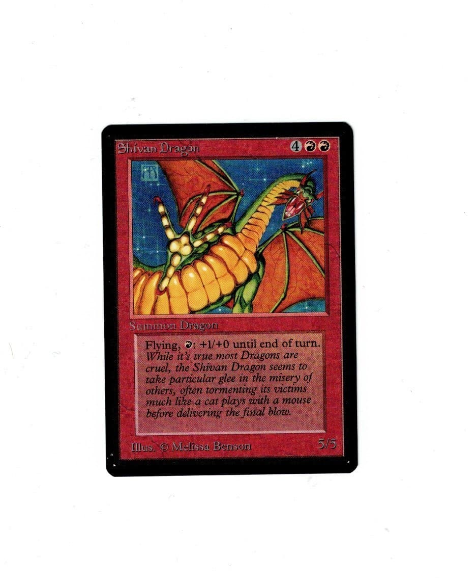 Magic the Gathering SHIVAN DRAGON Beta MTG