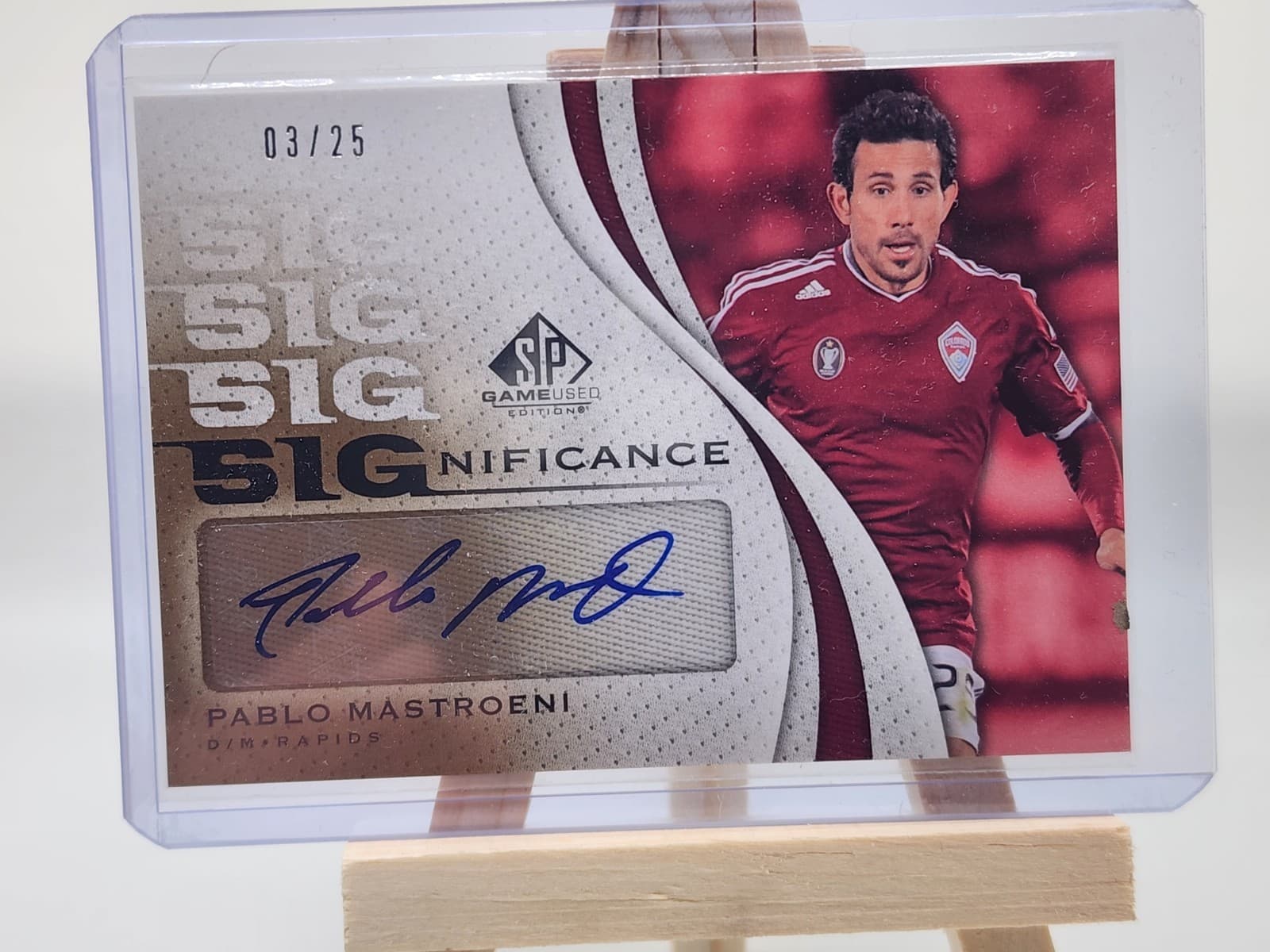 Pablo Mastroeni USA  Soccer Auto 03/25 2001 Upper Deck Rapids Rare Autograph!!