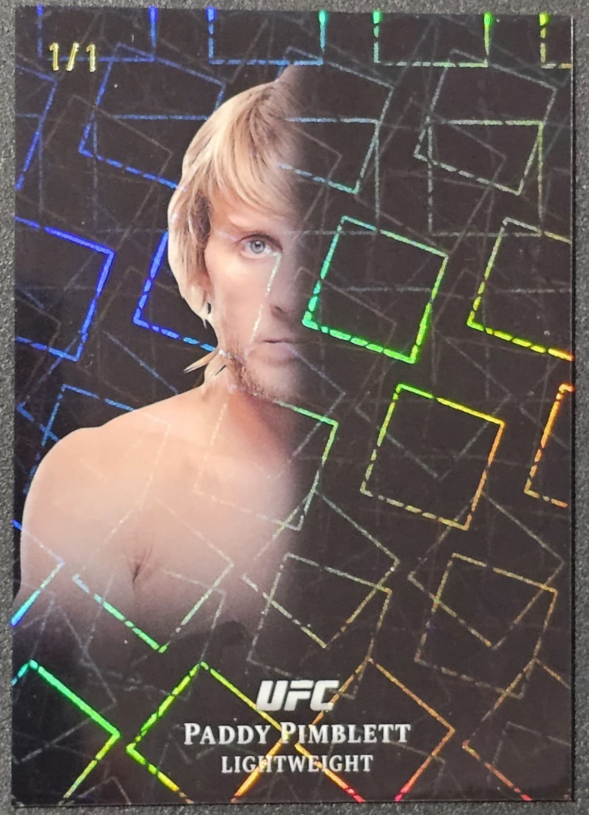 2026 Topps Midnight UFC Paddy Pimblett Laser Twilight Case Hit 1/1 - #TL-19
