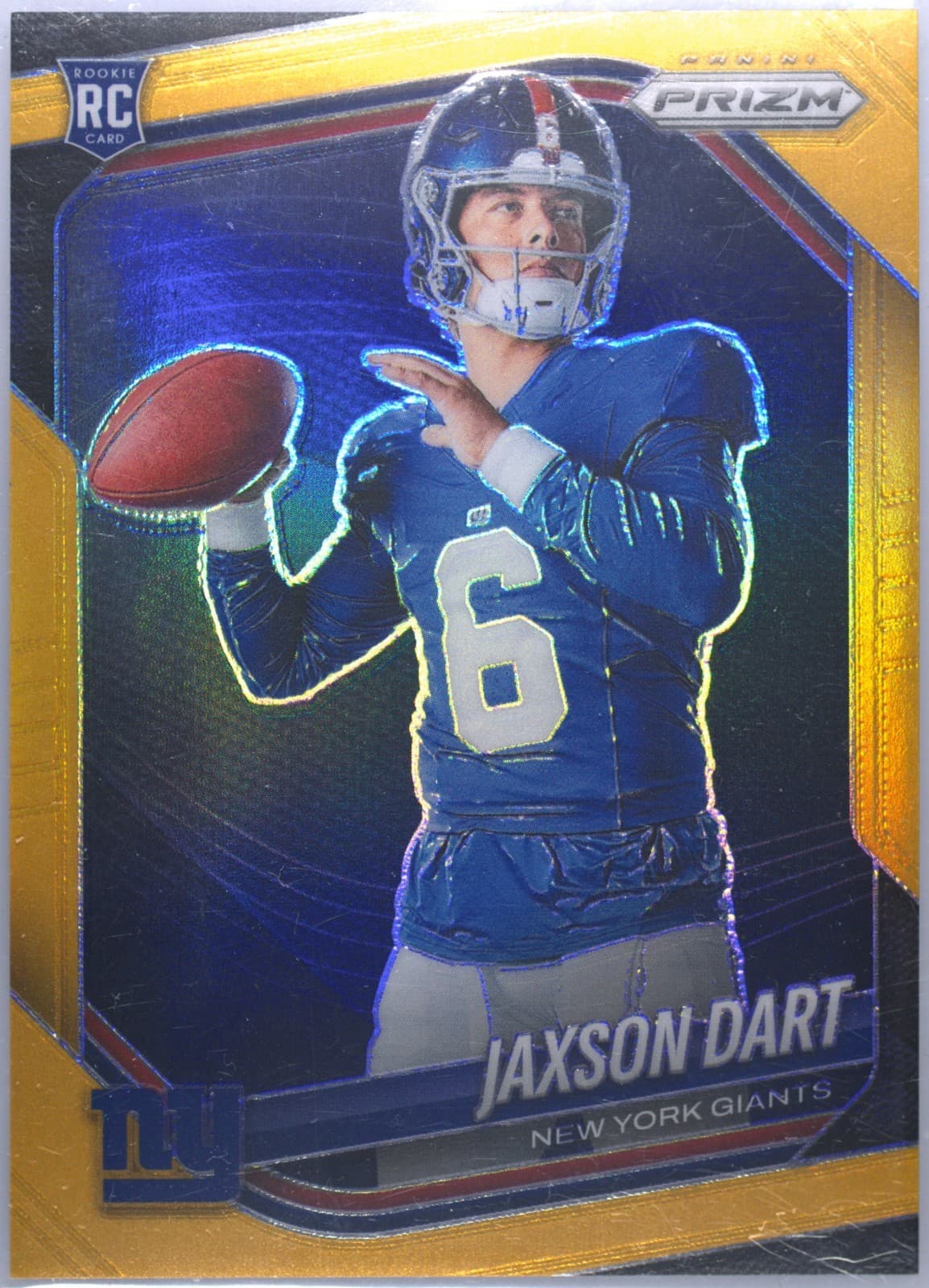 2025 Panini Prizm Jaxson Dart #430 Gold Prizm /10 TAG 7 Near Mint 01/10 Rookie