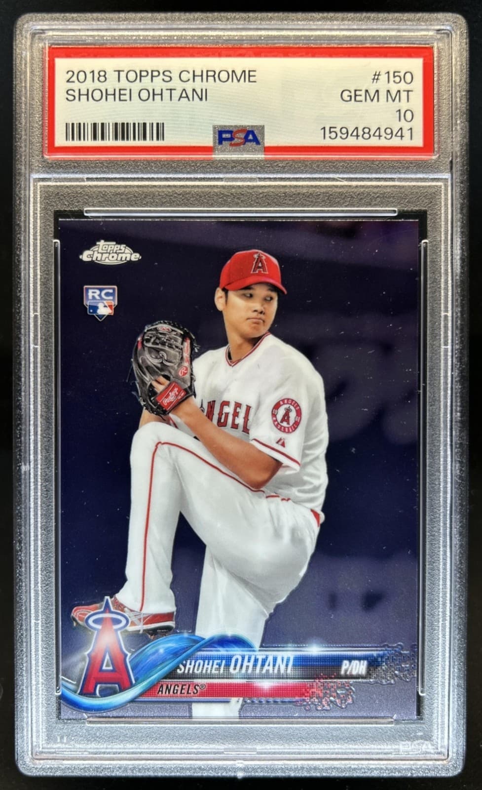 2018 Topps Chrome Shohei Ohtani RC Rookie #150 Angels PSA 10 GEM MINT