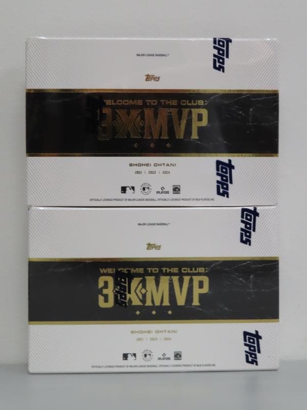 (2) Lot 2025 Topps Welcome to the Club 3X MVP MLB Baseball Ohtani Sealed Box