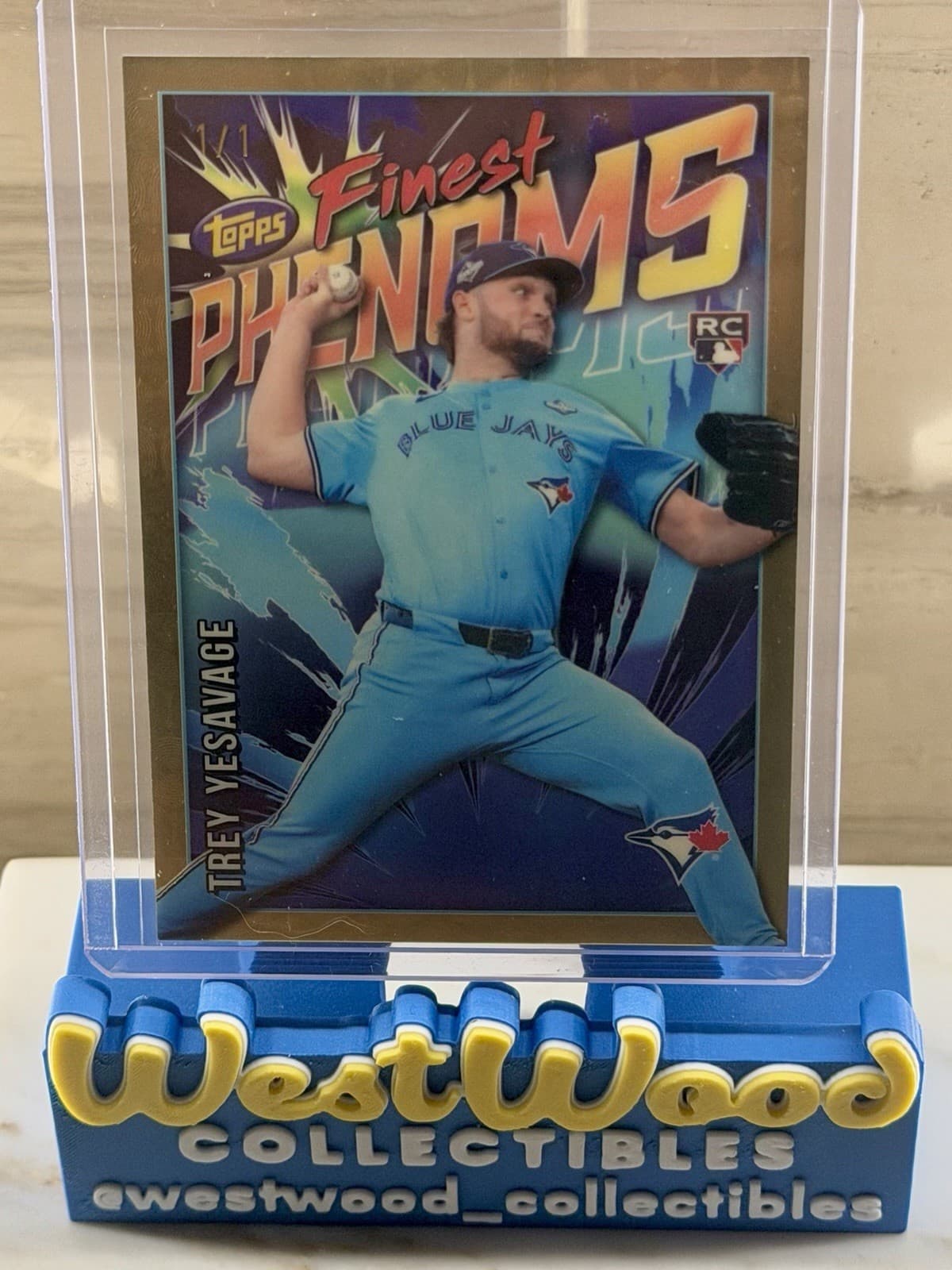 2026 Topps Finest Phenoms Superfractor 1/1 Trey Yesavage RC FP-8