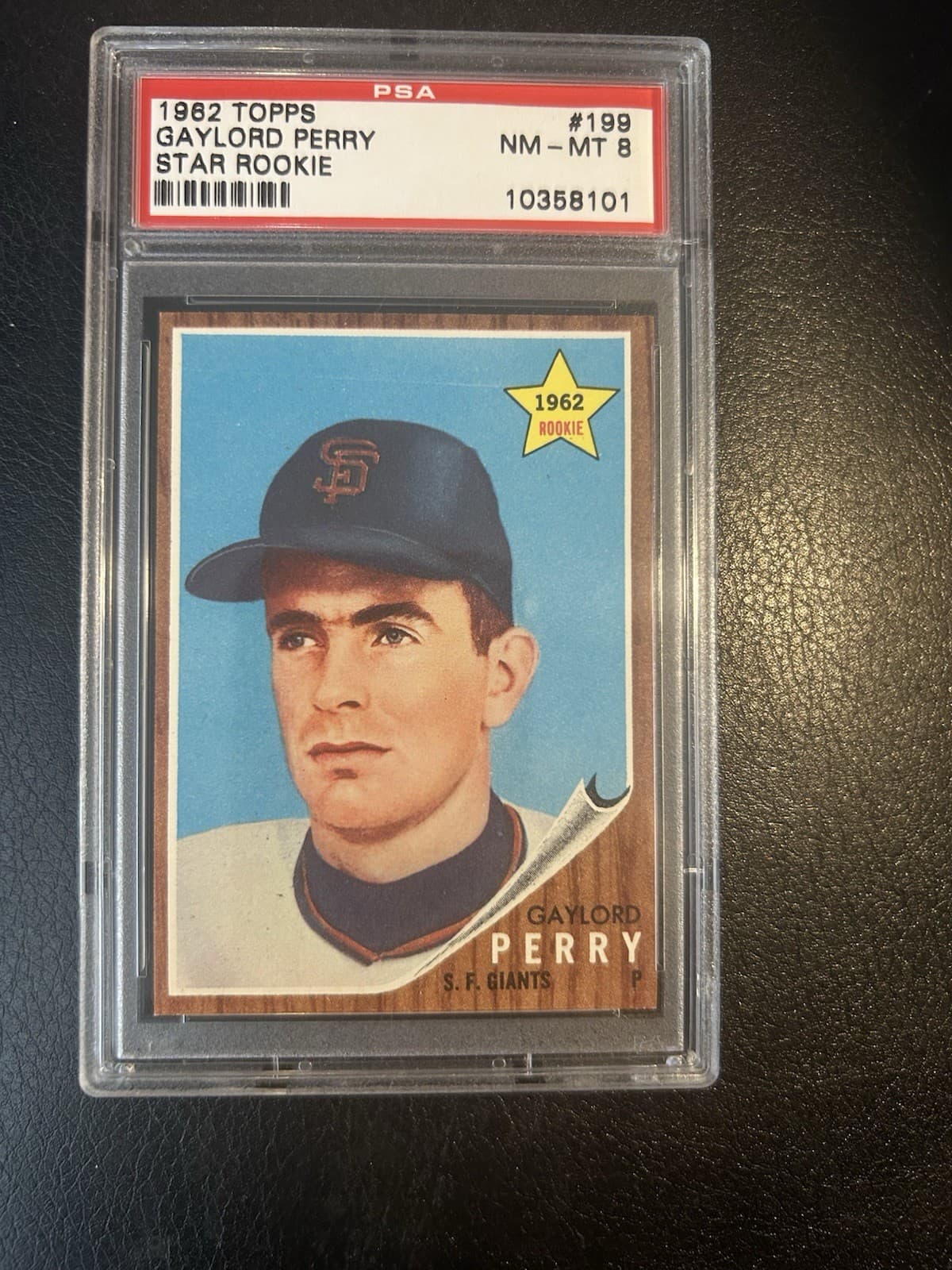 1962 Topps Set Break #199 Gaylord Perry Giants HOF RC PSA 8