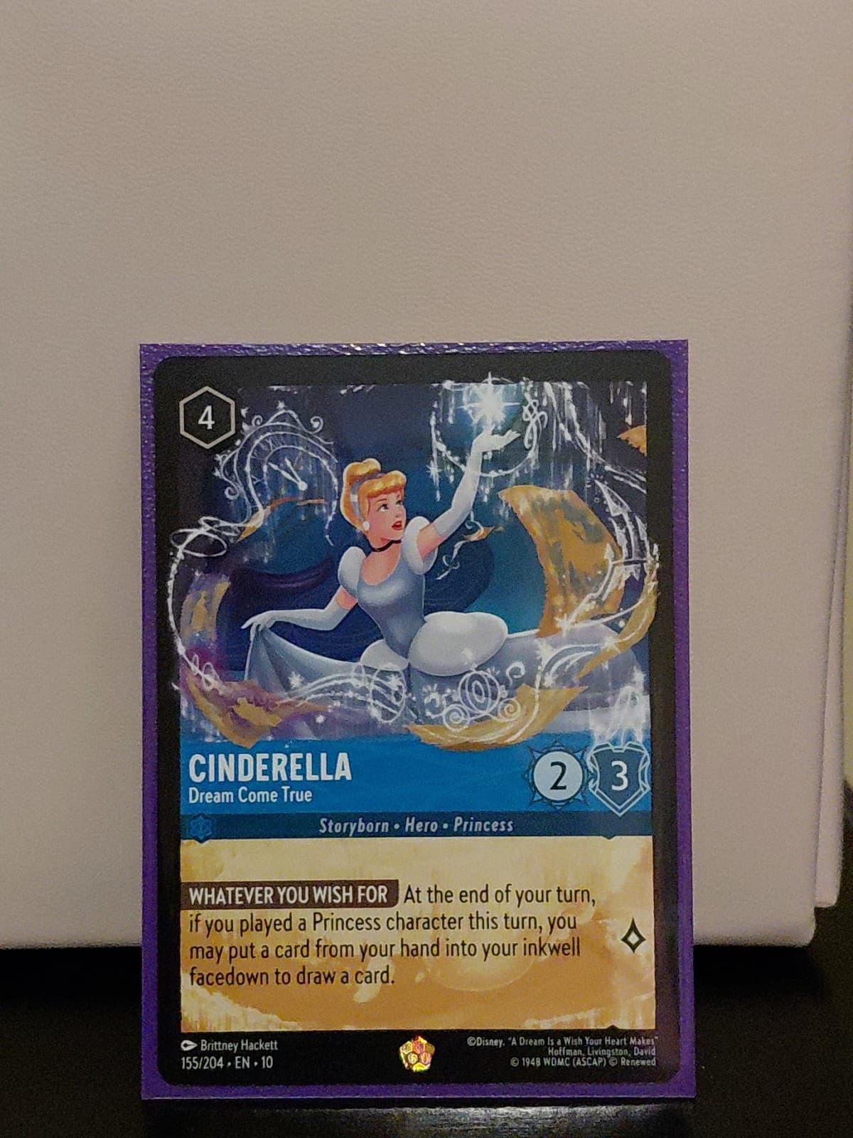 Cinderella Dream Come True Disney Lorcana TCG Legendary Whispers In The Well