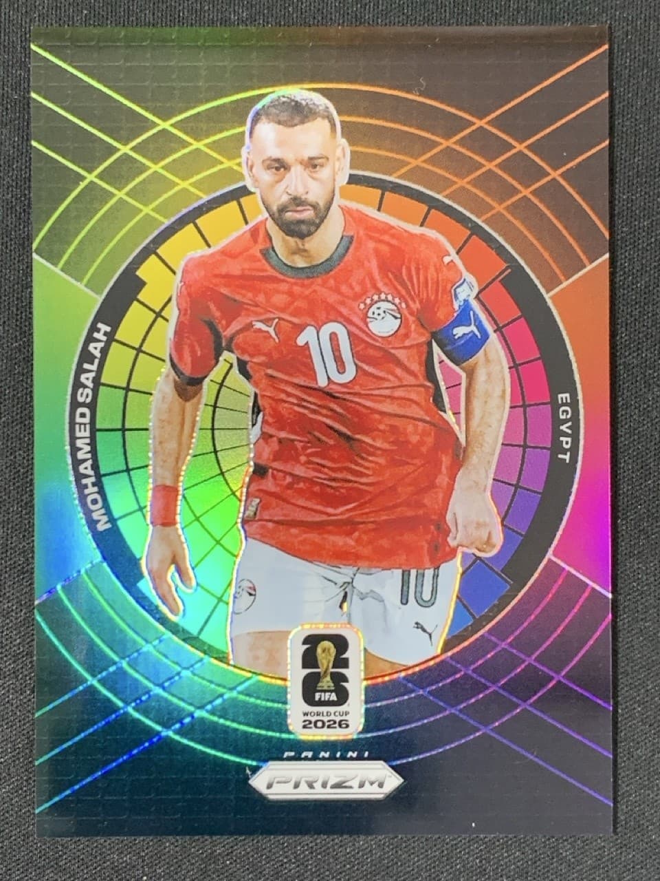 Mohamed Salah 2026 Panini Prizm FIFA World Cup Color Wheel #4 -b