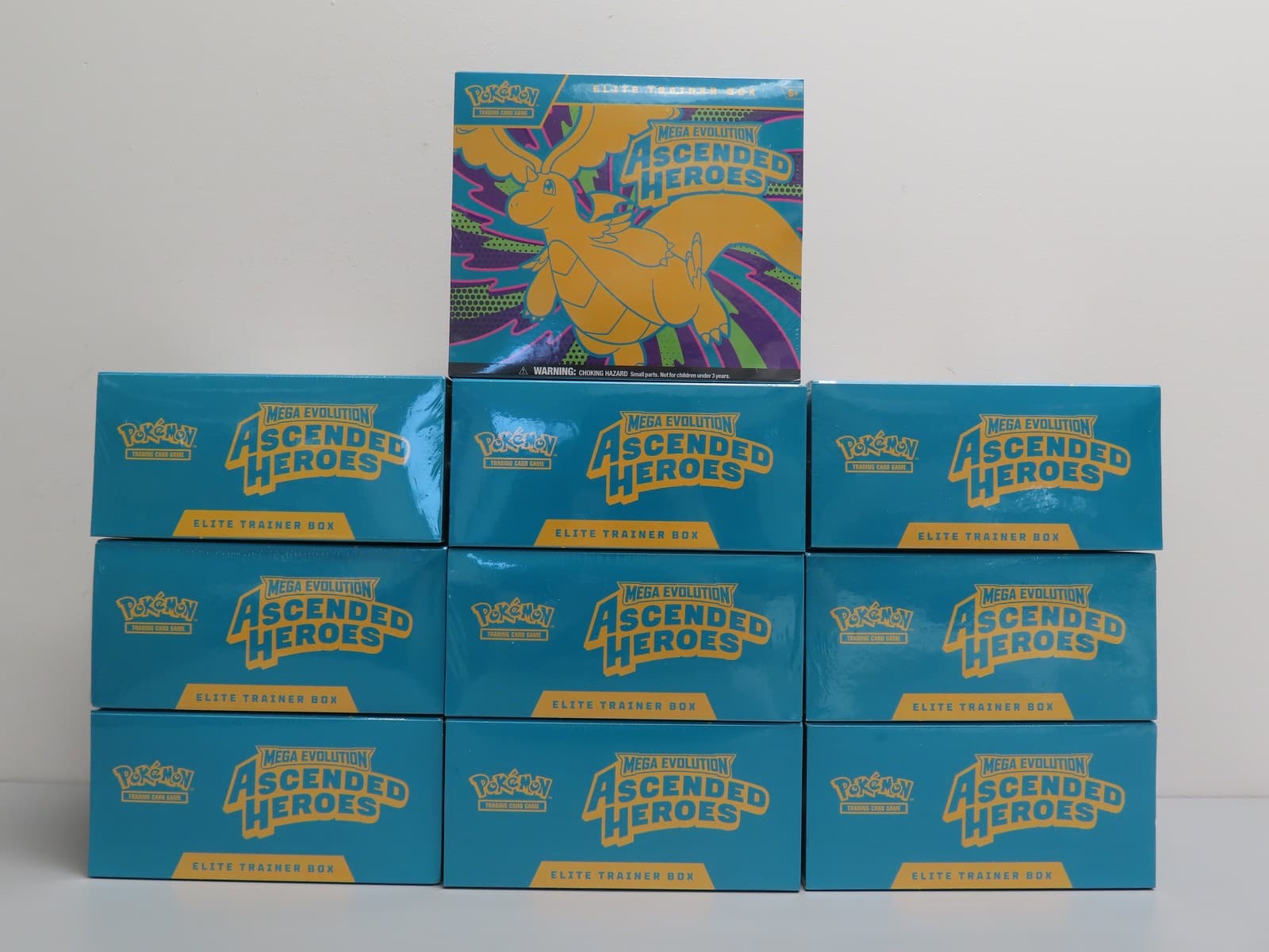 (10) Lot 2026 Pokemon Mega Evolution Ascended Heroes ETB Elite Trainer Box