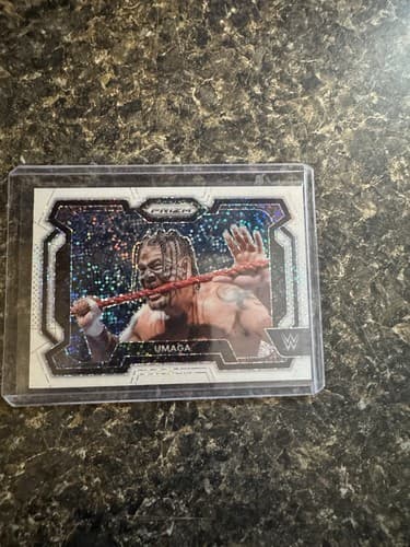 2024 Panini Prizm WWE Umaga White Sparkle #21 Wrestling Card