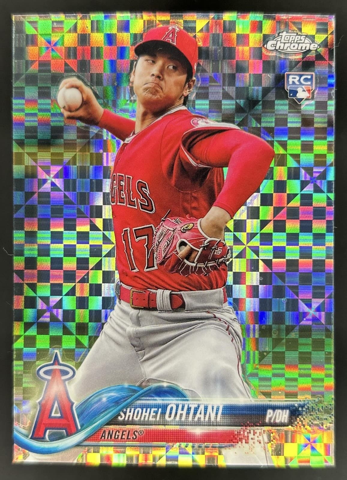 2018 Topps Chrome Update Shohei Ohtani Refractor X Fractor RC #/99 Angels