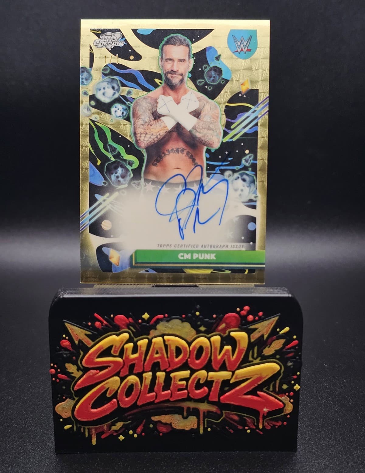 2026 Topps Cosmic Chrome WWE CM Punk RAW Superfractor Auto Insert #CCA-CMP