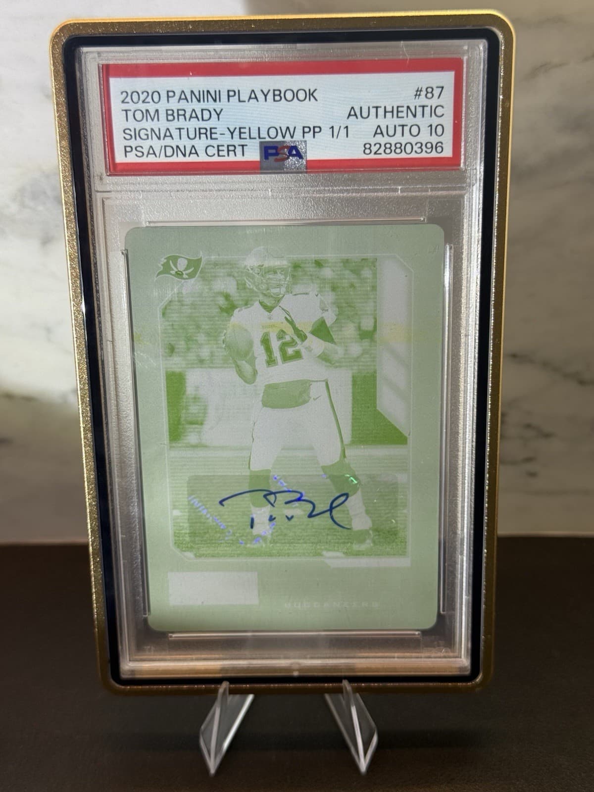2020 Panini Tom Brady 1/1 Autograph PSA 10 Auto RARE SUPER BOWL BUCS 