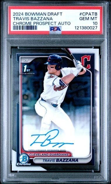 2024 Bowman Draft Travis Bazzana 1st Chrome Auto #CPA-TB PSA 10