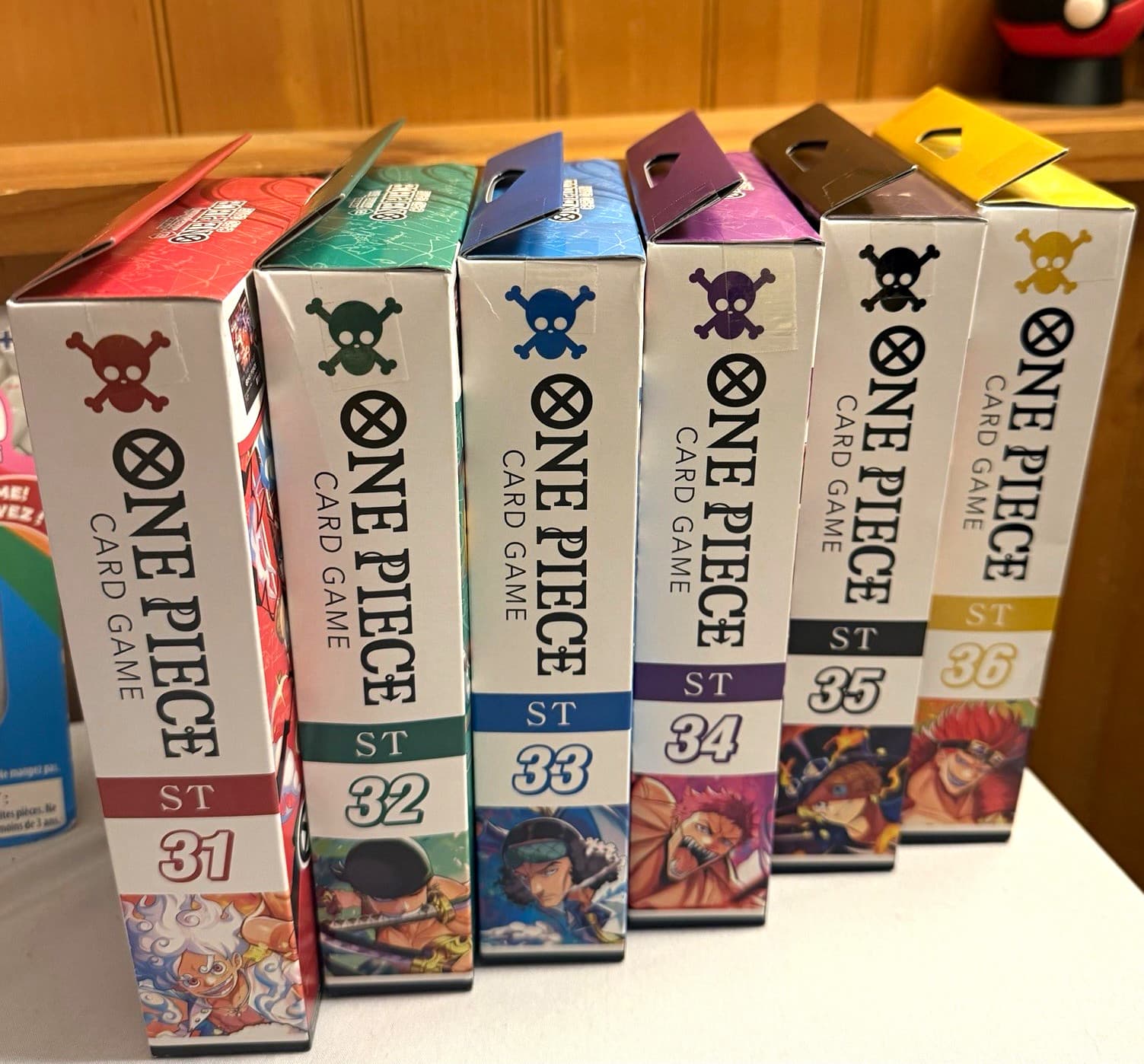 One Piece Card Game Class Starter Decks 6 Sealed Boxes ST-31–ST-36