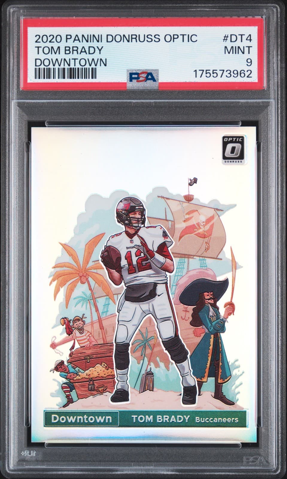 2020 PANINI DONRUSS OPTIC DOWNTOWN #DT4 TOM BRADY PSA 9